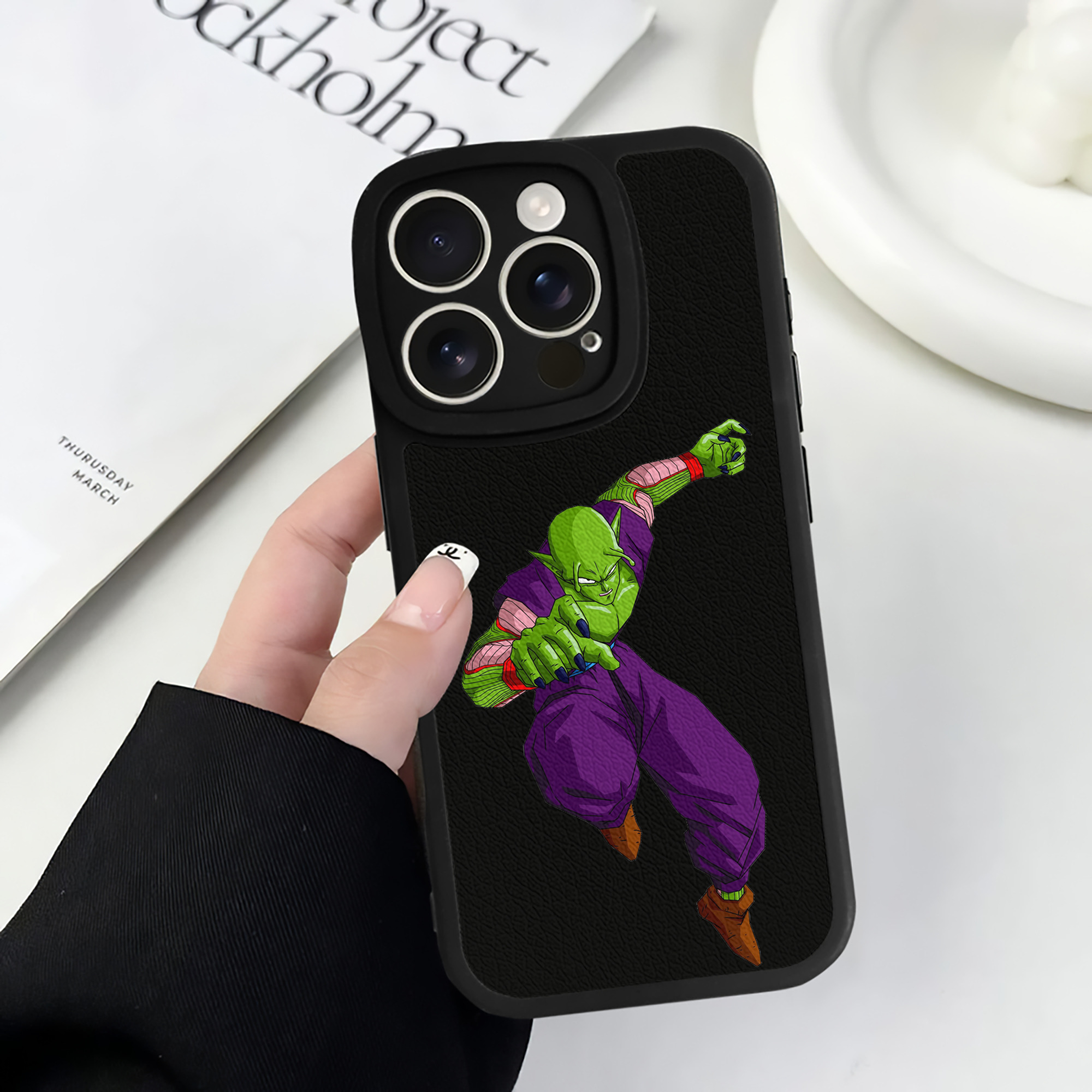 （画像用） ドラゴンボール ピッコロ DRAGON BALL Piccolo 【iPhone 16シリーズ対応】シリコンスマホケース（レザー調） 材質：シリコン